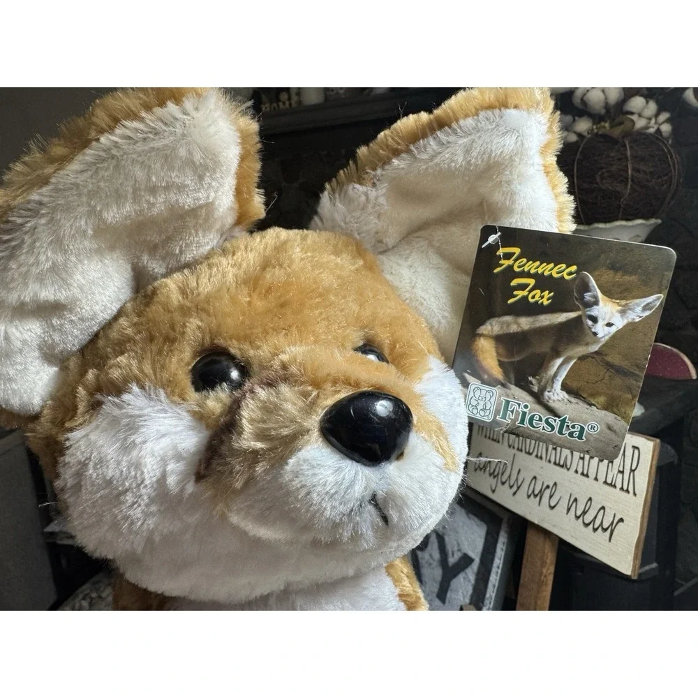 Fiesta Fennec Fox Plush Realistic Animals Sitting Collectible Wildlife 16